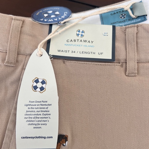 Men’s Castaway Embroidered Khaki Pants - Just in time for Derby! - Picture 2 of 7